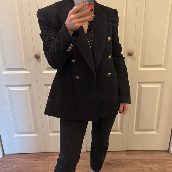 Zara velour coat size S - Picture 2 of 5